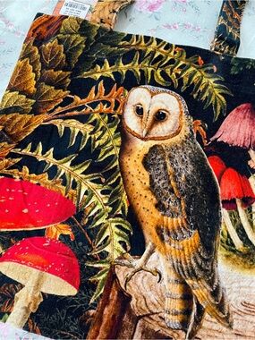 POWDER Velvet Woodland Owl Mushroom